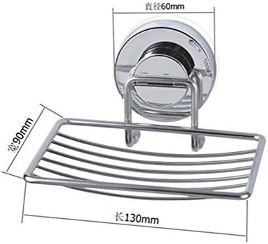 Super Power Vacuum Soap Dish Holder Storage Suction Cup Strong Stainless Steel Sponge Holder for Bathroom and Kitchen