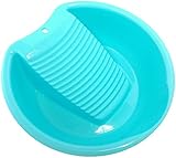 Ohisu Blue Washboard Basin for Hand Washing Clothes and Small Delicate Articles