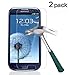 TANTEK [2-Pack Screen Protector for Samsung Galaxy S3,Tempered Glass Film,Ultra Clear,Anti Scratch,Bubble Free,Case Friendly