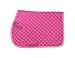 Tough 1 EquiRoyal Square Quilted Cotton Comfort English Saddle Pad, Pinkthumb 1