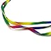 Polyester Rainbow Color Shoelaces Shoe Laces Tie for Casual Sport Athletic Shoes