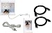 PowerBridge Two-CK-H2 Dual Outlet Recessed in-Wall Cable Management System and Two 10-Foot High-Speed HDMI Cables (Latest Standard) Bundle