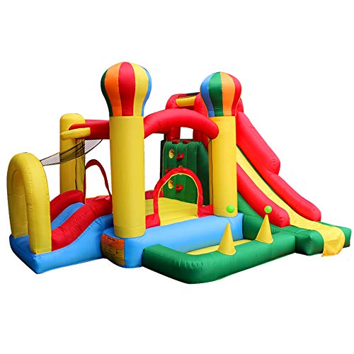RETRO JUMP Inflatable Bounce House Slide Jumping Climbing Balloon 6 in 1 Playhouse with Blower - Thumbnail 7