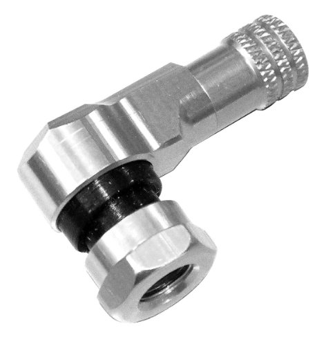 Yana Shiki VS101S Silver Right Angle Valve Stem Assembly for Motorcycle Tire Replacement