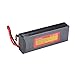 Floureon 2 Packs 7.4V 6200mAh 30C 2S Li-polymer Lipo Battery with Deans T Connector for RC Hobby, Airplane, Helicopter, Boat (5.47 x 1.85 x 1.02 Inch)