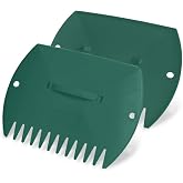 GardenHOME Leaf Picker Upper, Leaf Scoops Hand Rakes, Leaf Grabber Claws | Oversized 15 x 12 in leaf claws with adjustable handles for quick pickup of leaves, grass clippings, mulch and yard debris.