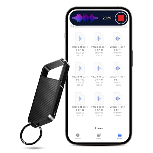 136GB Voice Recorder with Voice Recognition - Portable Voice Recorder with DSP5.0 OTG DSP5.0, 9660 Hours, Voice Recorder for Meeting/Interview/Lesson