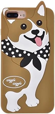 CHOCOCASE Welsh Corgi Dog Case for iPhone7+ iPhone 7 Plus 5.5" Soft Silicone Material 3D Cartoon Cute High Fashion Stylish Kids Teens Girls Women Protective