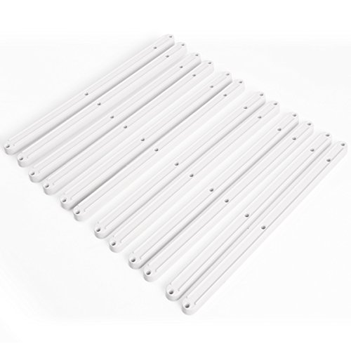 6 Pairs Of Plastic Rail Drawer Runners For 17mm Grooved Drawers