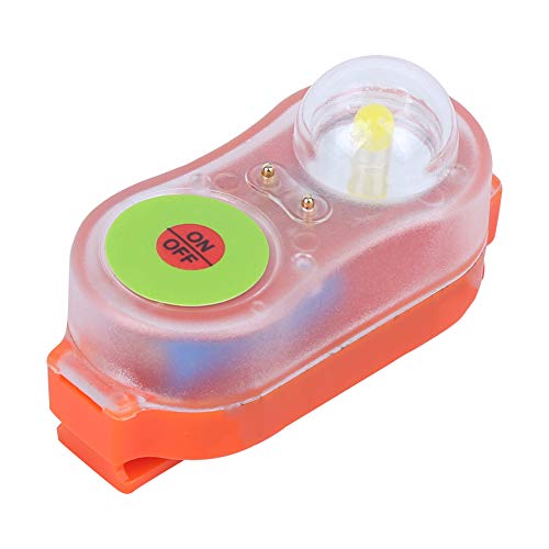 SPYMINNPOO Marine LED Light,Life Jacket Light Lamp LED JHYD Seawater Self Lighting Life Saving Flashlight Conspicuous Attract Light Lamp(Orange) Marine Life Jacket Light Marine Life Jacket Light
