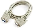 50 Foot DB9 Male to Female RS232 Extension Serial Cable - 28 AWG Shielded