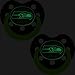 Seattle Seahawks Glow in Dark 2-Pack Baby Pacifier Set - 2014 NFL Infant Pacifiers