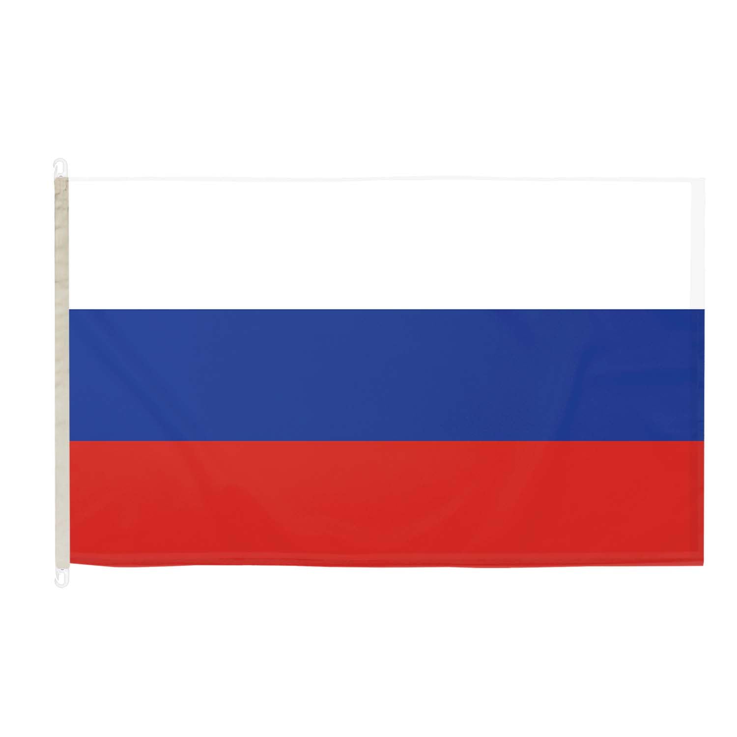 DuraFlag Russia 5ft x 3ft with Clips/Hooks - Premium Quality 5x3 Russian Flags