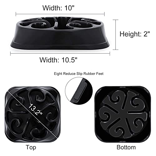 JasGood Große Hundenapf für langsames Essen, Slow Feeder Fressnapf und Trinken Wasser Gesunde Ernährung Diät Aufblasen Umweltfreundlich, Ungiftig, Verhindert Verschlucken, für Haustier, Hund, Spaß