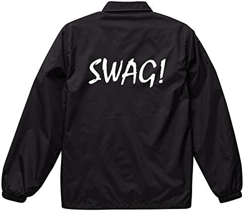 Amazon Chatte Noir ジャケット メンズ コーチジャケット 撥水性 Swag スワッグ カッコいい イケてる スラング英語 防風 ナイロン アウター コート ジャケット 通販