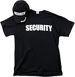 SECURITY Hat & T-shirt Bundle | Matching Security Guard Officer Uniform Kit