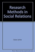 Research Methods in Social Relations B0006DADCQ Book Cover