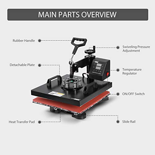 1 VIVOHOME+Multifunctional+Clamshell+Printing+Transfer