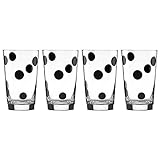Kate Spade New York Deco Dot All In Good Taste Glasses Set of 4 Ice Tea