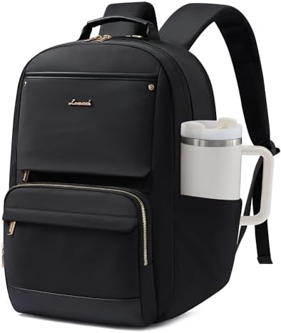 17in Laptop Backpack with Tumbler Holder Nurse Teacher Bag Work Travel Amazon.com: LOVEVOOK Laptop Backpack for Women with Giant  main image 3