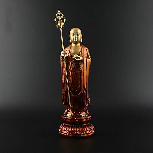 aasdf Home Decor Ornament Figurine Jizo King Bodhisattva Resin Buddha Statue, Bodhisattva Delicate H