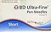 BD Ultra Fine Pen Needles Mini 8mm X 31G , Box of 90 Ct.