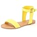 DREAM PAIRS ALEXA Women's High Ankle Cuff One-Band Adjustable Buckle Closure Summer Fashion Flat Sandals