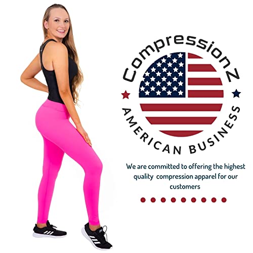 CompressionZ High Waisted Women's Leggings Compression Pants For Yoga