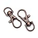 BRCbeads Lobster Clasp Antiqued Copper Plated Jewelry Lobster Claw Swivel Clasps 38mm Key Ring for Jewelry Making