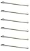 EISCO Lab Scoop Spatula, 6/PK - 6.3 Inch - Rounded & Pointed Ends - Stainless Steel