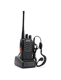 Baofeng 1pcs 888S Walkie Talkies 1500 mAh Batería recargable 3 miles with Earphone linterna LED de largo alcance