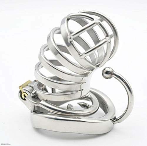 TX ZHAORUI Stainless Steel Anti-Offset Version Of The Chastity Lock Chastity Cage Anti-Offset Version Of The Chastity Lock Pants And Curved Band Hook Ring,50Mm [Energy Class A]