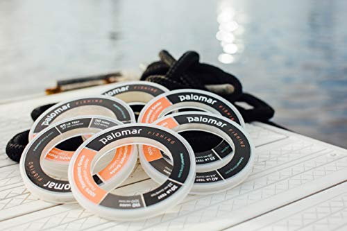 100% FLUOROCARBON LEADER 60lb | TOURNAMENT Fishing Line | 110 YARD SPOOL | Lowest Stretch Index & .57mm Diam is THINNEST in Floro Market | Abrasion Resistent | Invisible w/ TOP Tensile/Knot Strength