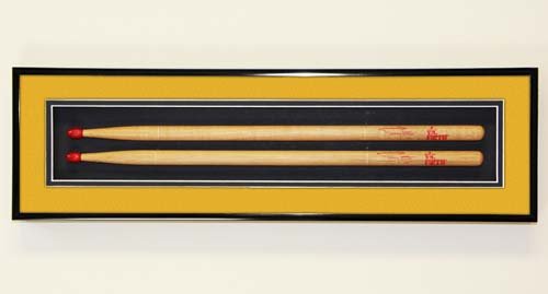 Drumstick Frame - Wall Display Case Yellow 2 Drum Sticks - Thumbnail 4