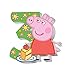 Peppa Pig Birthday Party Supplies Cake Topper Molded Colored Number 3 Candle Holiday Baking Dessert Cupcake Decorating Idea for Celebration Boy's or Girl's Bday Anniversary Kid's Party