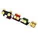 SODIAL(R) 1/12 Doll house Miniature Wooden Carriages and Train Toy Set