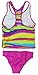 Speedo Girls One or Two Piece Sporty Swimsuit (8, Pink Multi Stripe Racerback)