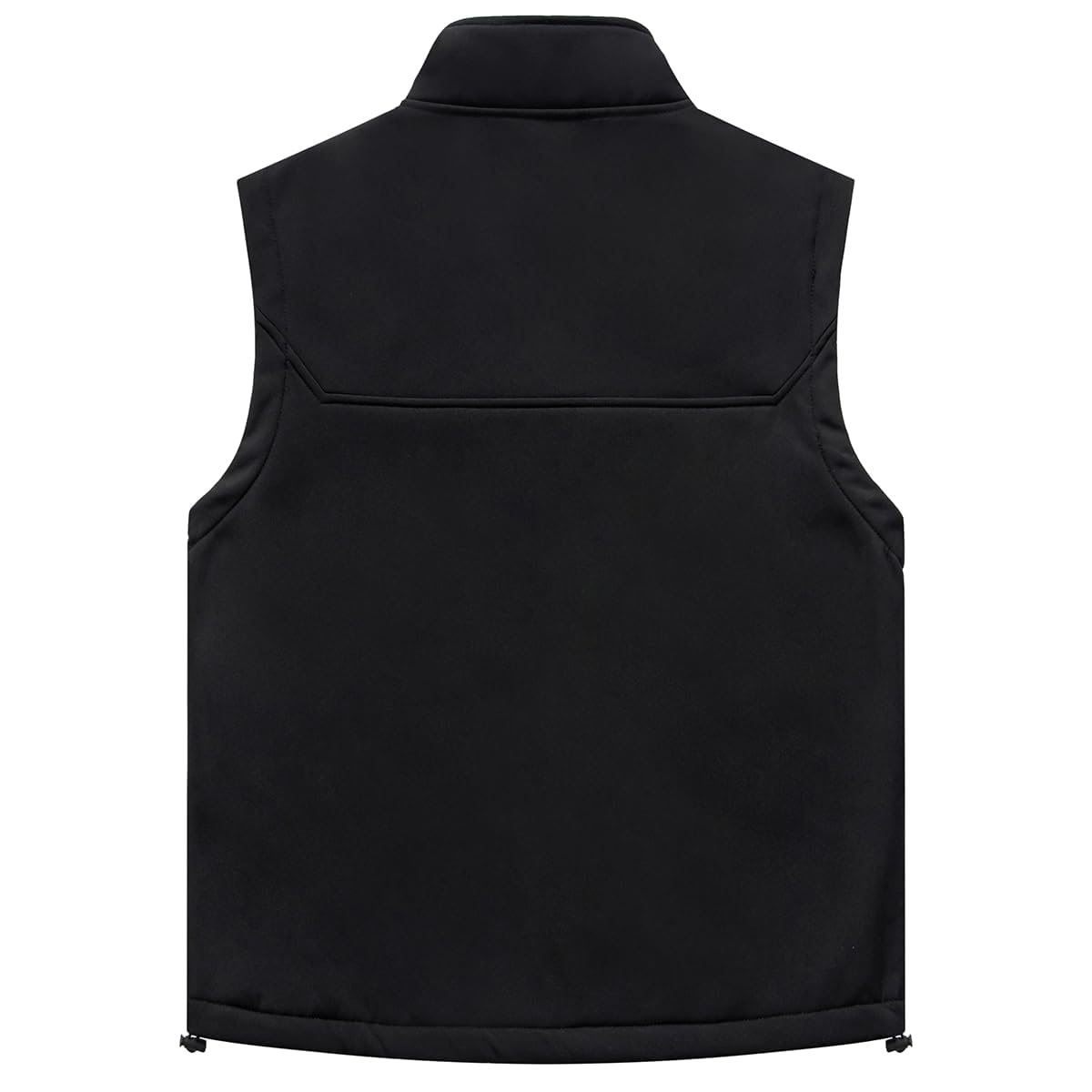 Msmsse Men's Outerwear Lightweight Vest Standing Collar Puffer Sleeveless Jacket for Hiking Running Golf Black 4XL