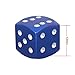 TOMALL 4pcs Tyre Valve Stem Caps for Universal Car Motorcycle Bike Aluminum Alloy Dice Style Blue