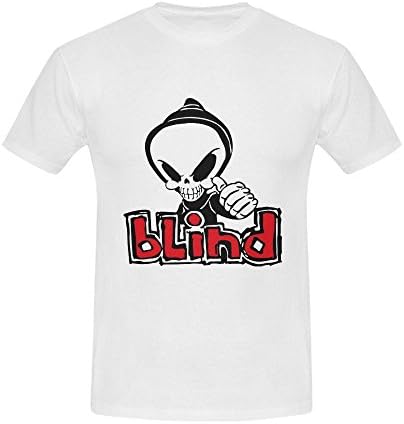 Fighting Blind Skateboard Logo Men Cools Slim Fit T-Shirt