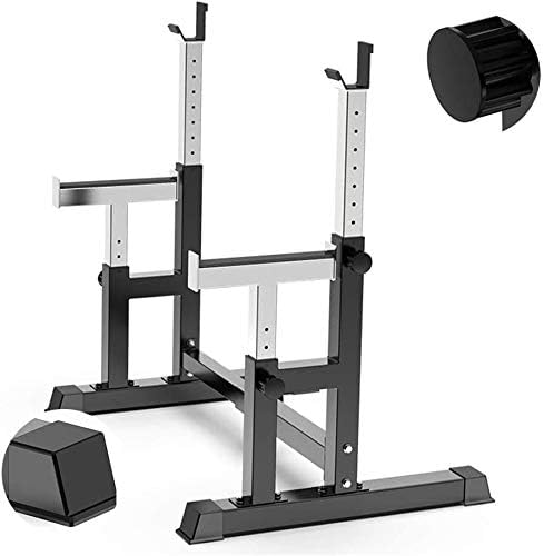 SJNQJJ Barbell Rack Adjustable Squat Stand Dipping Station Gym Weight Bench Press Stand