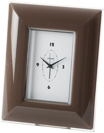 KDG International Omada Glamour Alarm Clock, 4 by 6-Inch, Mocha