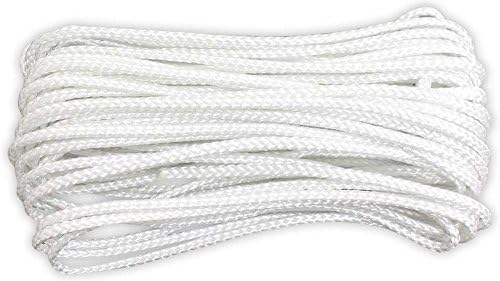 POLYPRO 3/16" X 50' Diamond Braided Nylon, Multi-purpose Rope With 90 Pound Working Load Capacity: TA87316-050