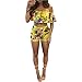 FEIYOUNG Women's Strapless Ruffle Hem Floral Print Short Pantsuits Two Pieces Outfits