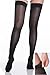 BriteLeafs Sheer Compression Stockings Thigh High 20-30 mmHg, Firm Support, Stay-Up Silicone Band, Closed Toe (XX-Large, Black)