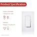 [10 Pack] Dimmer Switch, Single Pole or 3-Way, 600W, LED And Incandecent, White (WALLPLATES NOT INCLUDED)