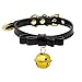 Handmade Cosplay Lolita Kitty Bell Collar Leather Bow Choker Necklace