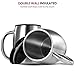 FineDine Double-Wall 18/8 Stainless-Steel Coffee Mugs with Spill-Resistant Lids Insulated Coffee Travel Mug with Comfortable Handle for Hot & Cold Drinks, Shatterproof Coffee Cups, 14 Oz. (Set of 4)