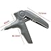 AZDENT Dental Ligature Ties Rubber Bands(1014 pcs/Bag) and Orthodontic Ligature Gun Tools Gray Color