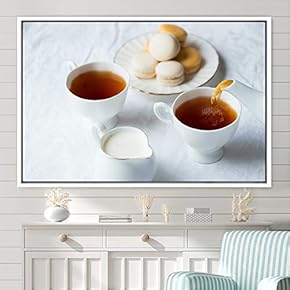 signwin Framed Canvas Wall Art Breakfast Servings Coffee...